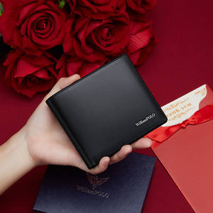 Portefeuille Court Homme en Cuir Noir RFID à Rabat à Succès, Porte-Monnaie Classique avec Fermeture Ouverte, Vente en Gros - Product Image 4