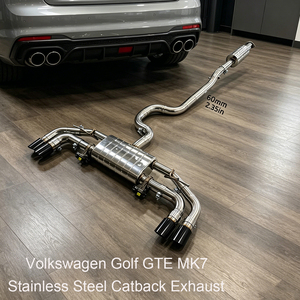Scarico Catback in Acciaio Inox con Valvola per Volkswagen <span class=keywords><strong>Golf</strong></span> GTE MK7, Parti Auto ad Alte Prestazioni, Scarico Valvetronic - Product Image 1