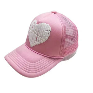 قبعة رياضية مخصصة بخمسة ألواح من الفوم الشبكي مع حبل، قبعة بيسبول وجولف، قبعة سائق شاحنة - Product Image 4