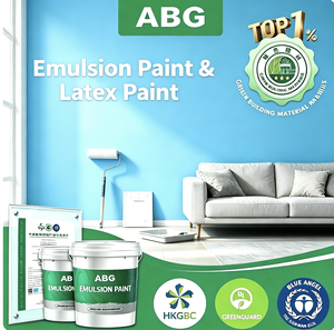 Pintura de látex transpirable de alta cobertura, pintura de emulsión a base de agua para revestimiento de paredes interiores de escaparates. - Product Image 2