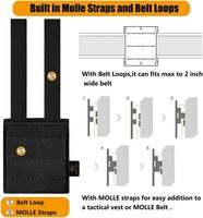 Mini pochette utilitaire MOLLE compacte, porte-équipement tactique de petite taille avec boucle à dégagement rapide