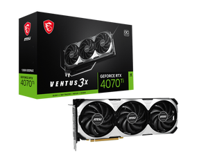 Tarjeta Gráfica Usada MSI GeForce RTX 4070 Ti VENTUS 3X 12G OC con Memoria GDDR6X de 12GB, Soporte para 3xDisplayPort, Overclock MSI - Product Image 1