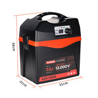 Électrificateur de clôture électrique portable Lydite à énergie solaire, étanche, avec batterie et design écologique pour l'élevage et l'utilisation en extérieur