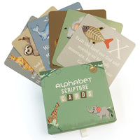 Tarjetas de Memoria Impresas Personalizadas con Caja - Tarjetas de Aprendizaje del Alfabeto, Color y Diseño Personalizados, Papel Resistente, Uso Familiar
