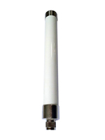 Antena OMNI de Fibra de Vidrio para Exteriores de Banda Ancha GSM/3G/4G/LTE de 698-2700MHz, 3dBi, Conector N-Hembra, Polarización Vertical-TQJ-0727AH3