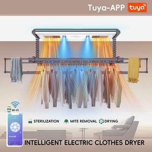 Séchoir de plafond intelligent pour linge, séchage rapide, stérilisation UV, idéal pour maison de location - Product Image 5