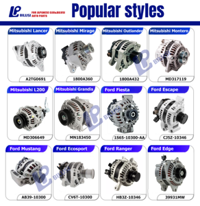 Bilusi AB39-10300-AE UK01-18-300A F000BL0639 5215796 5287955 alternateur de voiture 12V 110A 7PK pour <span class=keywords><strong>Ford</strong></span> <span class=keywords><strong>Mustang</strong></span> Mazda BT-50 - Product Image 3