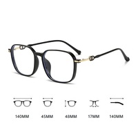 11622 Monture carrée classique en métal TR90 pour lunettes optiques, lunettes de vue, haute qualité, fourniture directe d'usine