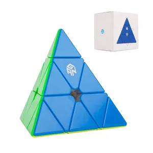 GAN Pyraminx 60 Nam Châm, Xếp Hình Kim Tự Tháp Từ Tính Tốc Độ Khối Tam Giác Không Nhãn Dán GES + (Tăng Cường)