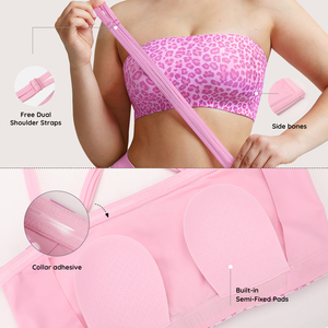 Reggiseno Senza Spalline Personalizzato OEM Waistdear per Donne, Antiscivolo, Senza Ferretto, Imbottito, Convertibile Multiuso, Top a Fascia, Comodo - Product Image 3