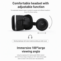 Nouvelles lunettes VR intelligentes pour une expérience de jeu mobile immersive, distance interpupillaire réglable, boîte VR 3D, boîte VR intelligente compatible avec les téléphones IOS et Android