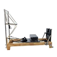 Equipo Combinado de Pilates Cadillac Reformer de Madera de Arce de Grado Clínico con Silla Wunda y Ladder Barrel para Clínicas de Fisioterapia