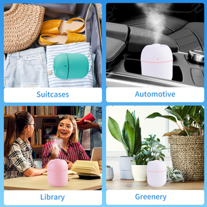 Humidificateur portable à goutte d'eau USB, diffuseur d'huile à atomisation pour bureau et intérieur, humidificateur domestique silencieux à grande pulvérisation - Product Image 5