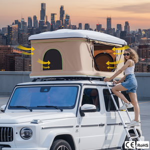 Tente de toit rigide grande taille pour <span class=keywords><strong>4</strong></span> <span class=keywords><strong>personnes</strong></span> avec acier au manganèse pour camping familial en SUV - Product Image 1