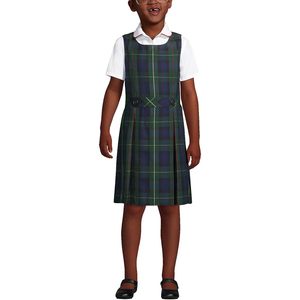 FOXA Girls Plaid <b>Jumper</b> Uniform School Wear Woven <b>Plain</b> Weave Fabric with Needle Detection - Product Image 2