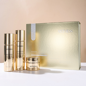 Ensemble de trois crèmes et sérums pour le visage de haute qualité en or, avec vitamine C, acide hyaluronique et ginseng, pour le soin de la peau - Product Image 4