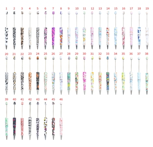 Wholesale Cheap Personalized Promotional Ballpoint <b>Pens</b> DIY Top Pink <b>Glitter</b> for Plastic Design Fluently Writing for Gifts - Product Image 1