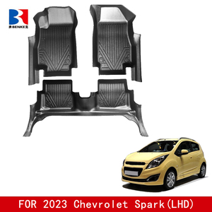 Alfombrillas de coche 5D de caucho TPE ecológicas, impermeables y antideslizantes, personalizadas de fábrica, 3 piezas para Chevrolet Spark (LHD) 2023 - Product Image 2