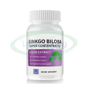 Capsules de Ginkgo Biloba Extrait Naturel de Supplément Booster de Mémoire Cérébrale Capsules de Ginkgo Biloba ASAP OEM - Product Image 1