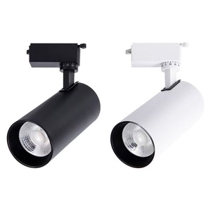 Projecteur LED sur rail en aluminium COB pour villes de troisième catégorie, Ra90, garantie 2 ans, pour magasin de vêtements, hall d'exposition, rail linéaire 3 voies - Product Image 1