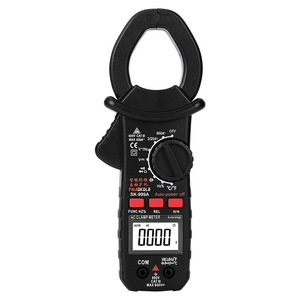 Pinza Amperimétrica Digital SK-999A 600V 600A con Pantalla LCD y Rango Automático para Medir Corriente y Voltaje CA/CC - Product Image 1