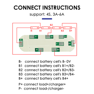 Batterie lithium adaptée 4s 14.8V bms, pack de batteries li-ion 18650 32650 3A-5A bms - Product Image 3