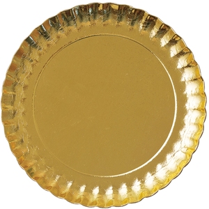 Vente en gros d'usine : Plateaux ronds en <span class=keywords><strong>carton</strong></span> <span class=keywords><strong>doré</strong></span> épais jetables pour gâteaux, assiettes en papier <span class=keywords><strong>doré</strong></span> pour pâtisseries - Product Image 1