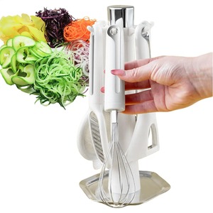 Kitchen Gadget Set <b>Vegetable</b> Peeler with Storage <b>Stand</b> Includes Bottle Opener Peeler Grater Whisk and Sifter for Home Kitchen - Product Image 6