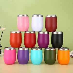 12oz Insulated Stainless Steel Tumbler <b>Double</b> <b>Wall</b> Vacuum Coffee <b>Mug</b> with Handle and Flip Lid Convenient Travel Cup - Product Image 1