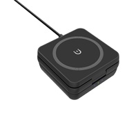 Support rétractable fonctionnel de mise à niveau super stable magnétique polaire portable avec charge sans fil pour support de téléphone pour IWatch
