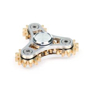 Lệnh khẩn cấp steampunk cơ khí động đậy <span class=keywords><strong>Spinner</strong></span>-Thiết kế bánh răng kim loại, im lặng quay đồ chơi cho sự lo lắng & tập trung, quà tặng cho người lớn (Bạc/Đen) - Product Image 1