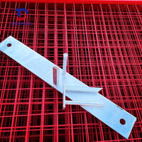 Panneaux de clôture temporaire de style canadien pour chantier de construction, robustes, thermolaqués, 8 pi x 10 pi, vente en gros