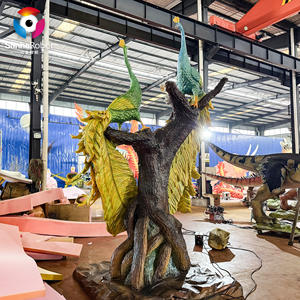 ショッピングモール子供のパーティーのための等身大の屋内アニマトロニクスの孔雀の装飾公共の場所アドベンチャーパーク空港 - Product Image 3