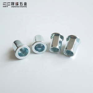 Galvanized Carbon Steel Flat Head Hex <strong>Rivet</strong> <strong>Nuts</strong> Blind <strong>Rivet</strong> <strong>Nuts</strong> 6-32 8-32 10-24 1/4 5/16 3/8 1/2 SAE Manual <strong>Rivet</strong> <strong>Nut</strong> M6 M8 - Product Image 4