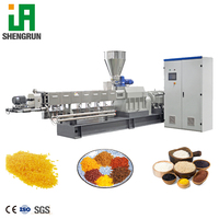 Ligne de production de riz nutritif synthétique à double extrudeuse, unité de riz fortifié pour enfants à basse température pour la conservation des nutriments