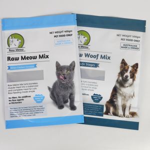 Custom Printed Resealable <b>Plastic</b> Pouches Aluminum Foil Food Stand up <b>Bag</b> Pouch Packaging with <b>Zipper</b> for Pet Food - Product Image 1