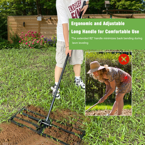 Nhiệm vụ nặng nề nỗ lực tiết kiệm cỏ cấp cào, thép xử lý cỏ leveler cho sân vườn cỏ san lấp mặt bằng công cụ, - Product Image 2