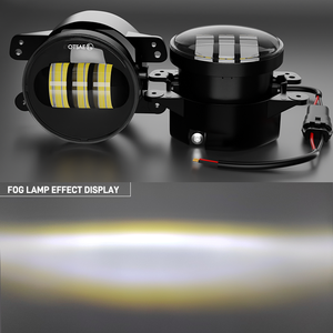 Đèn sương mù tròn 4 inch 30 Watt mới ra mắt trên cản trước của xe phù hợp với xe máy jeepjk - Product Image 3
