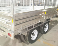 Remorque utilitaire robuste à Double axe, boîte galvanisée entièrement soudée, remorque cargo, norme australienne