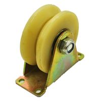 Galet de guidage en nylon en forme de V avec alésage de 30 mm et diamètre de pas de 100 mm, OEM pour l'ingénierie de construction