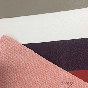Eco Leder kratz feste mehrfarbig geprägte Vinyl gewebe <span class=keywords><strong>PVC</strong></span> künstliche synthetische Polster Leder rolle für Kleidung - Product Image 3