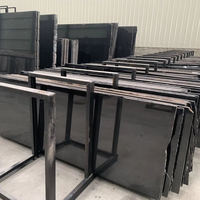 Bandes de granit noir Shanxi polies en gros à prix d'usine pour la décoration de luxe