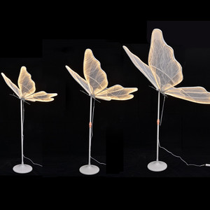 Accessoires de décoration de salle de mariage, papillons en plastique illuminés, lumières de plafond pour allée, avec lumière jaune pour la zone de réception de mariage - Product Image 3