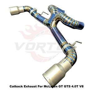 ท่อไอเสียวาล์วไทเทเนียมเผาไหม้วนสีน้ำเงินสำหรับ McLaren GT GTS 4.0T เครื่องยนต์ V8 X-ท่อใส่โดยตรง - Product Image 5