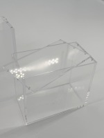 Boîte de présentation en acrylique haute transparence pour boosters ETB, avec fermeture magnétique, couvercle anti-poussière et anti-oxydation, étui pour cartes à collectionner