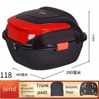 Boîte à bagages arrière de moto OEM de haute qualité 33L, système de verrouillage à dégagement rapide, étanche, en alliage d'aluminium, stockage direct, fabrication chinoise