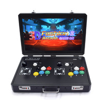 Console d'arcade portable rechargeable en métal de 22 pouces, pliable, Pandora's Box, double joystick, console rétro pour 2 joueurs, pour l'extérieur et la maison