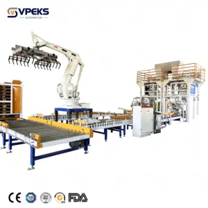 VPEKS Fully Automatic Packing Machine Bag Feeding Filling and Sealing Packaging and Palletizer Line System