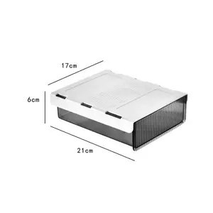 Contenitore trasparente acrilico della scatola dell'organizzatore del cassetto personalizzato per l'organizzatore di trucco dell'ufficio e del soggiorno