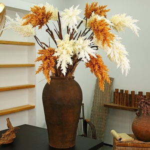 O-P608 vente en gros blanc Beige marron Astilbe fleur Vintage herbe de pampa romantique grande herbe de pampa artificielle pour la décoration de mariage - Product Image 2